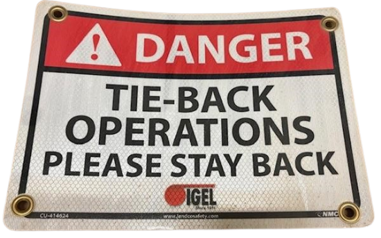 Picture of Sign / SS ReflectTie-Back Operation