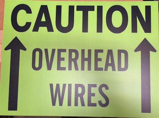 Picture of Sign / SS Overhead Wire 