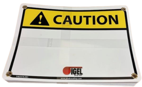 Picture of Sign / Reflective Caution Eng/Spa