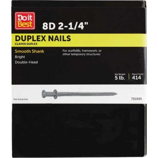 Picture of Nails / 8 Duplex 2-1/4" / 50 LB