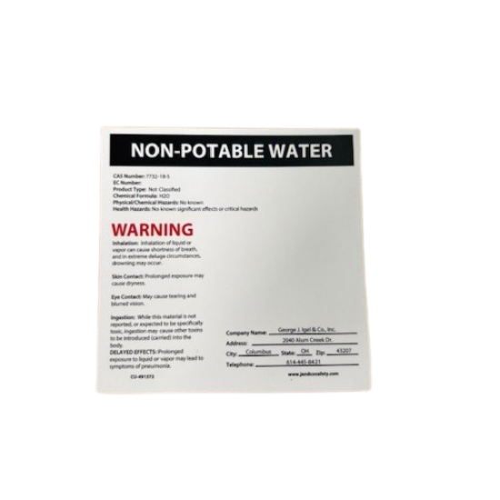 Picture of Sticker / Non-Potable Water